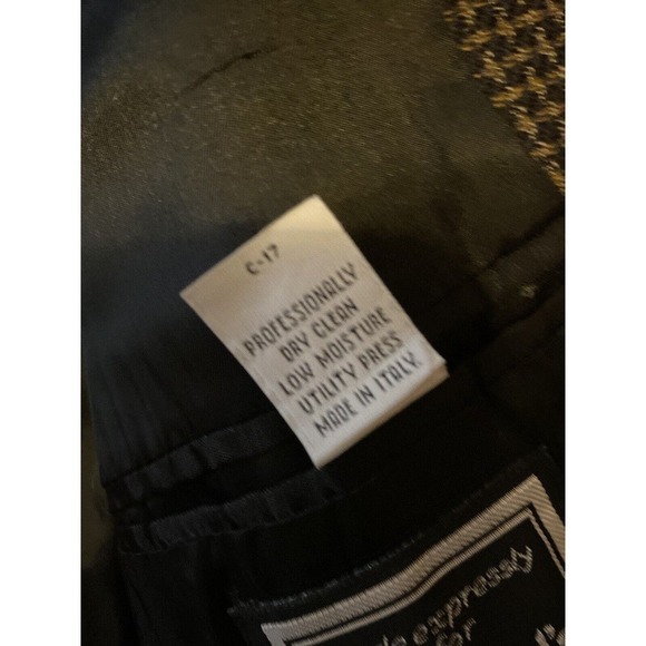 Riserva Dillard's Sport Blazer Jacket Houndstooth 40 R Made in Italy 100% Wool - Picture 8 of 16